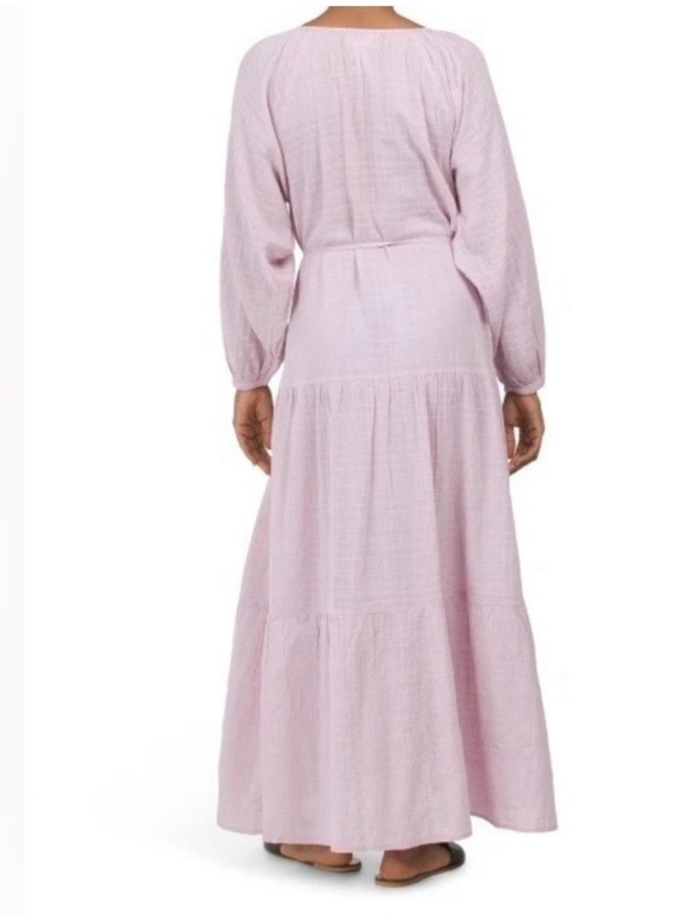 L*space Lavender Napali Maxi Dress Size Small 100% cotton vacation resort beach - Picture 5 of 12